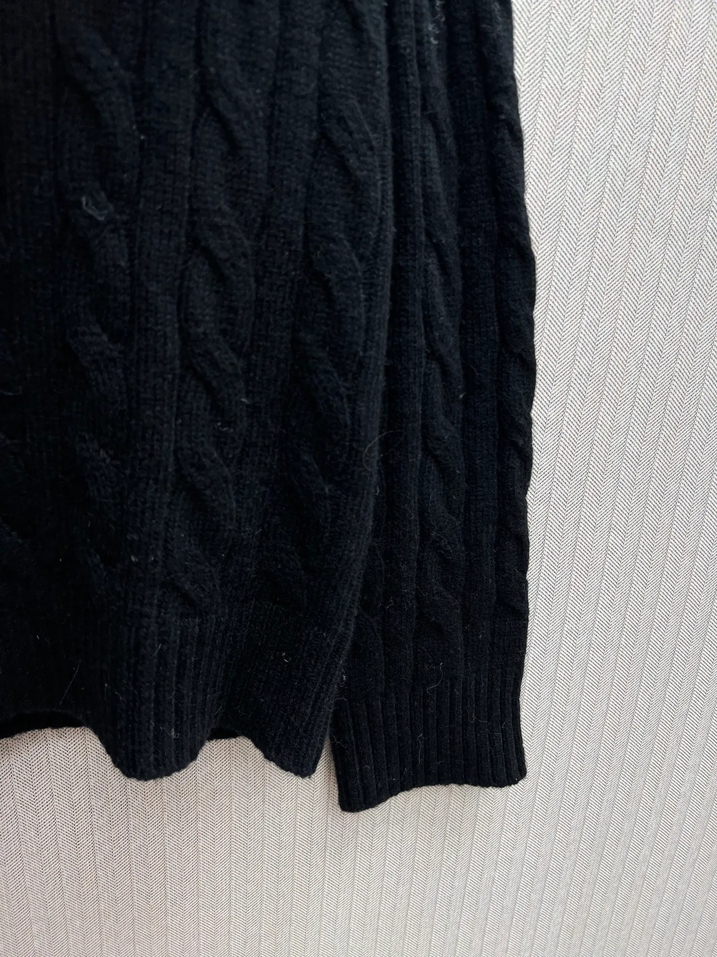 🅿️530 Polo 25ss new solid color pony embroidered long-sleeved sweater for men, black, size: S.M.L.XL.